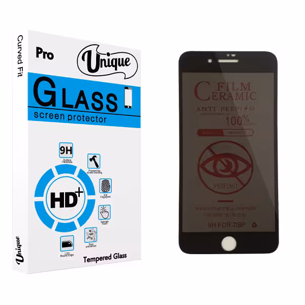 محافظ صفحه نمایش حریم شخصی یونیک مدل ULTRA مناسب برای گوشی موبایل اپل iPhone 7 Plus