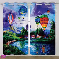 پرده مخمل رنس مدل C33-50118 ارتفاع 290 سانتی متر