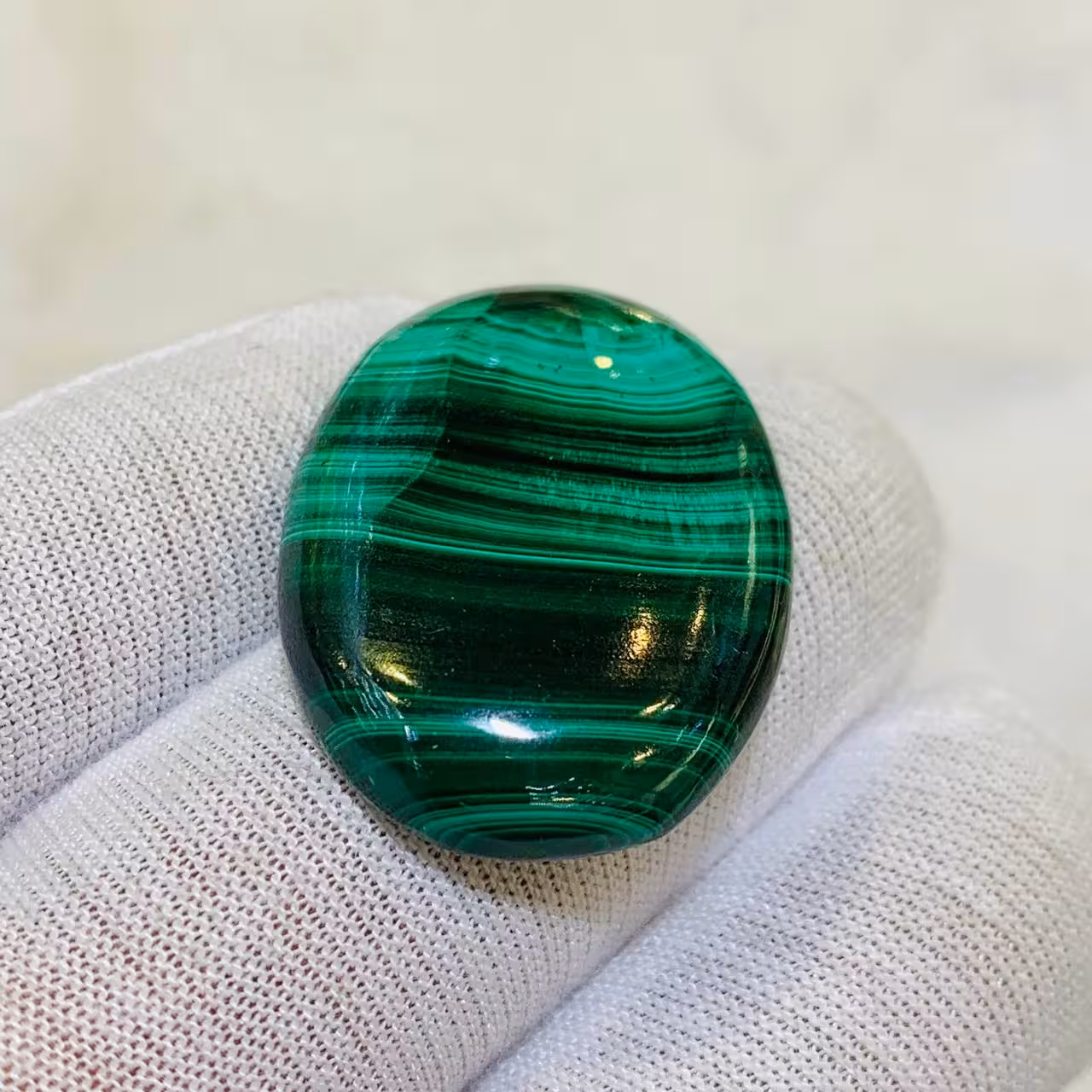 نگین مالاکیت اصل سایز 24*34 ميلی‌متر