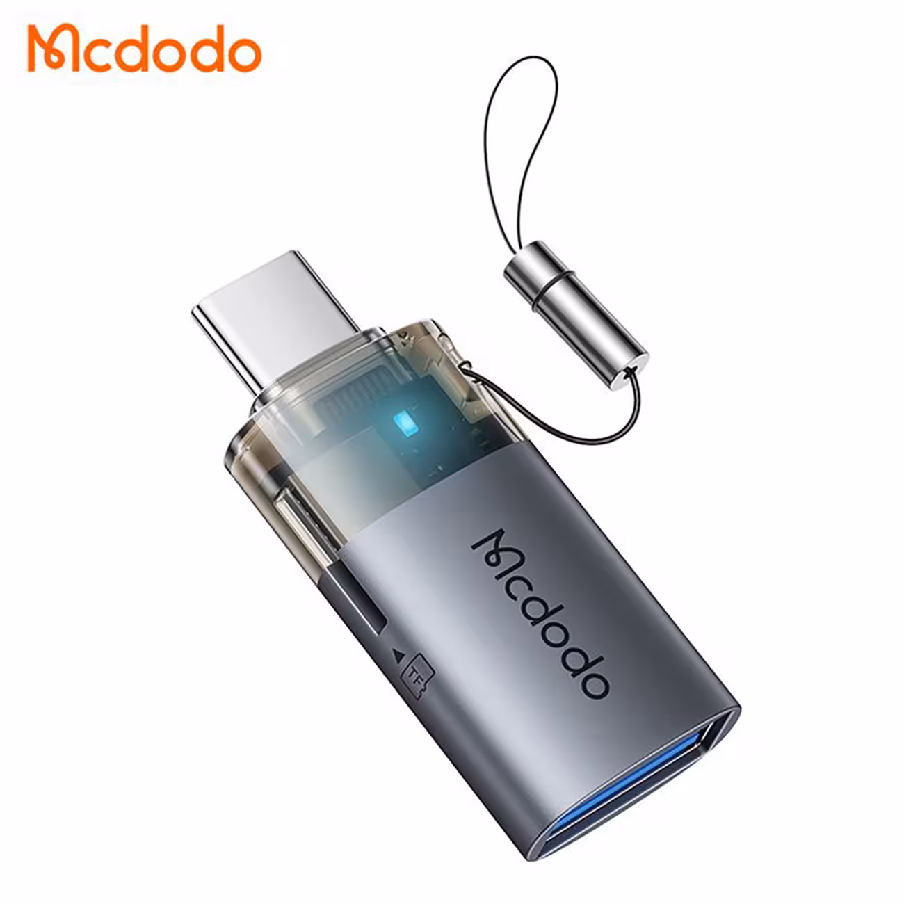 تبدیل USB به تایپ‌سی و کارت‌خوان میکرو اس‌دی مک‌دودو OT-7600