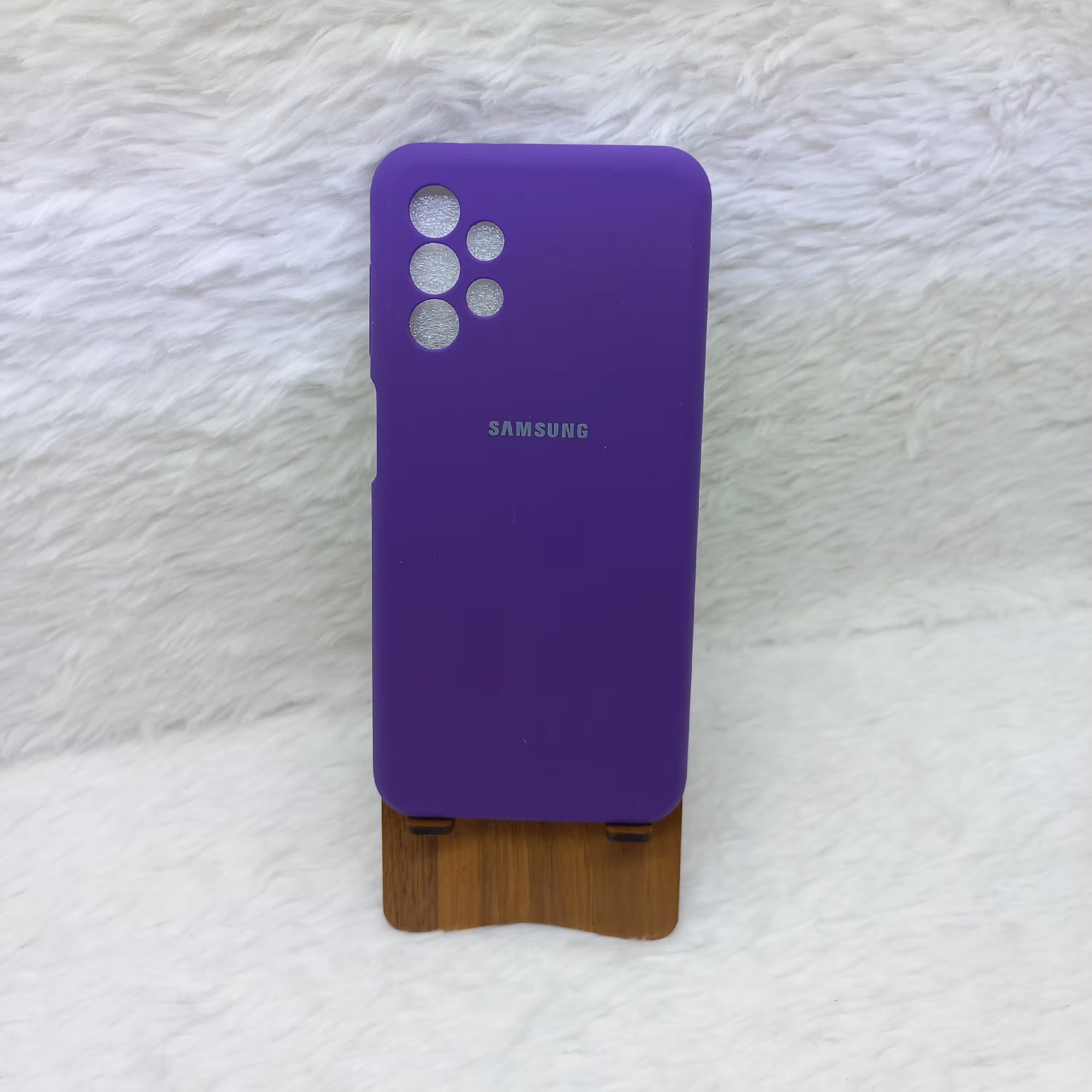 گارد سیلیکونی پاک کنی A13 رنگ بنفش مناسب گوشی سامسونگ A13 4G