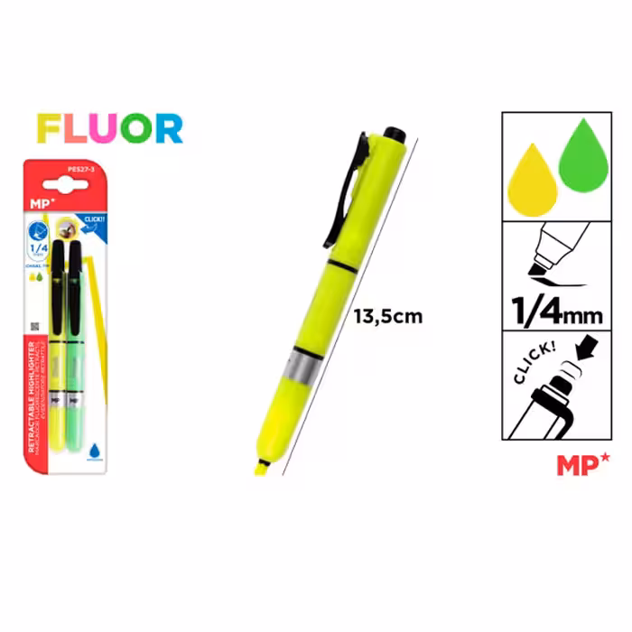 ماژیک علامت گذار فشاری ام پی کد 3-527 بسته 2 عددی