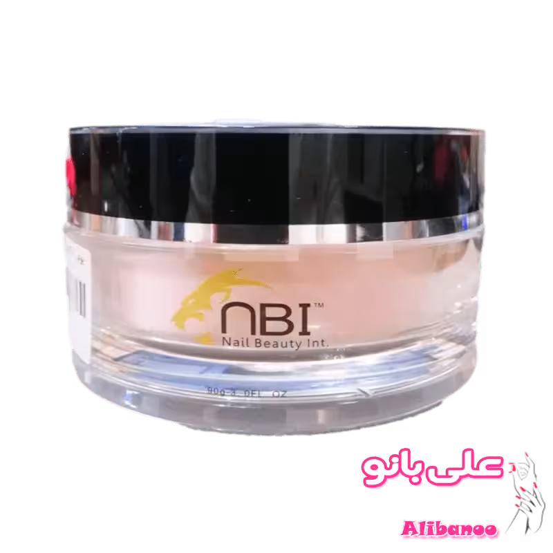 پودر کاشت ناخن 90 گرم ان بی آی nBI هلویی ( Peach )