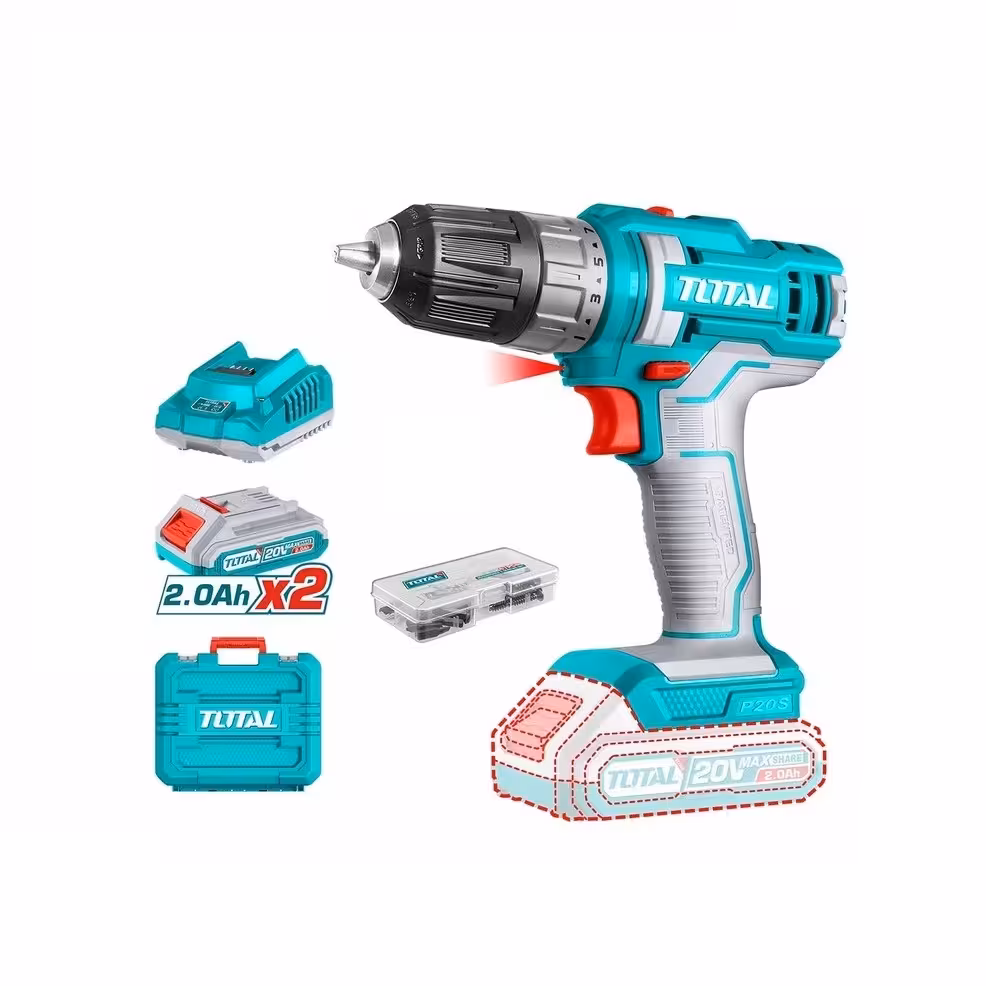 دریل شارژی 20 ولت توتال مدل TDLI200528