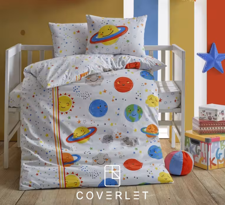 روتختی نوزادی سفید طرح Gezegen