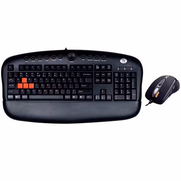کیبورد و ماوس مخصوص بازی ای فورتک مدل KX2810