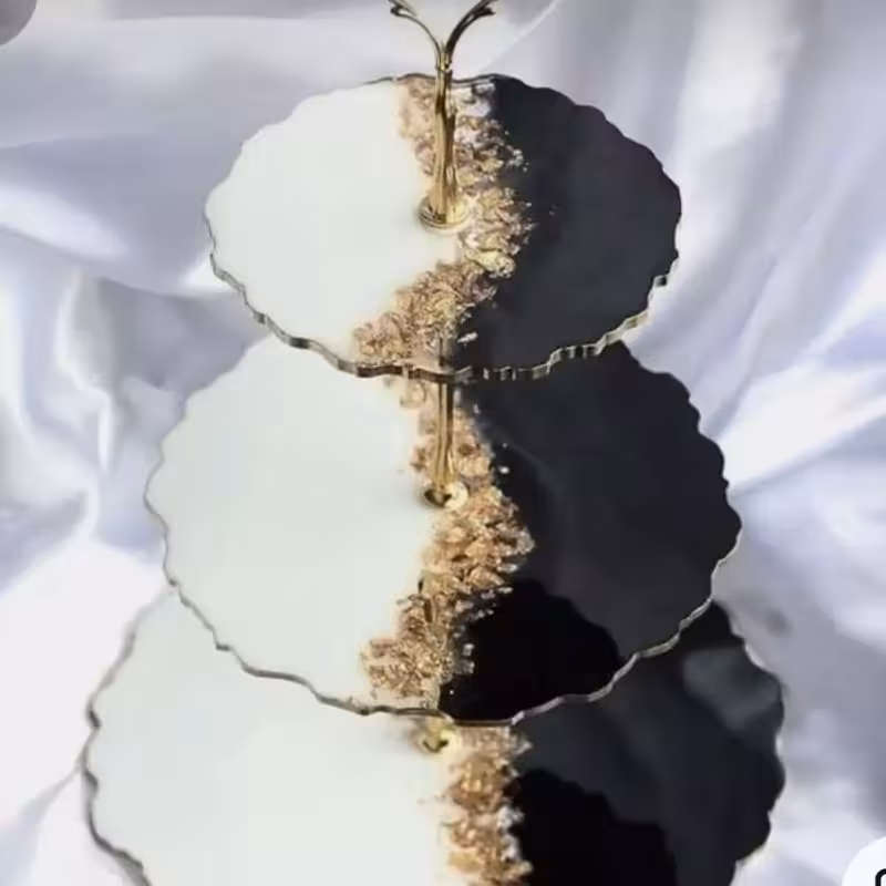 شیرینی خوری سه طبقه رزینی شیک ولوکس دو طبقه رزینی