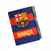 دفتر مشق 100 برگ حاشیه دار لانگو طرح فوتبالی بارسلونا