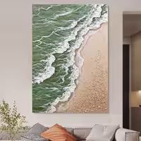 تابلو دکوراتیو نقش برجسته دریا کار دست 130*80 کد 025