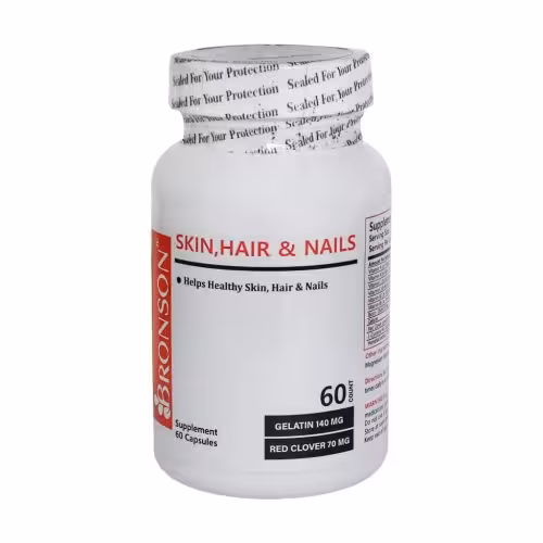 کپسول پوست مو و ناخن برونسون 60 عددی