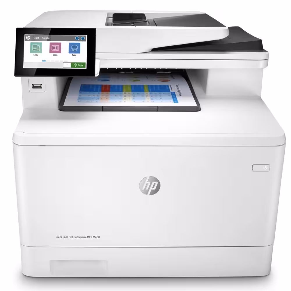 پرینتر چند کاره لیزری اچ‌پی مدل hp Color LaserJet Enterprise MFP M480f