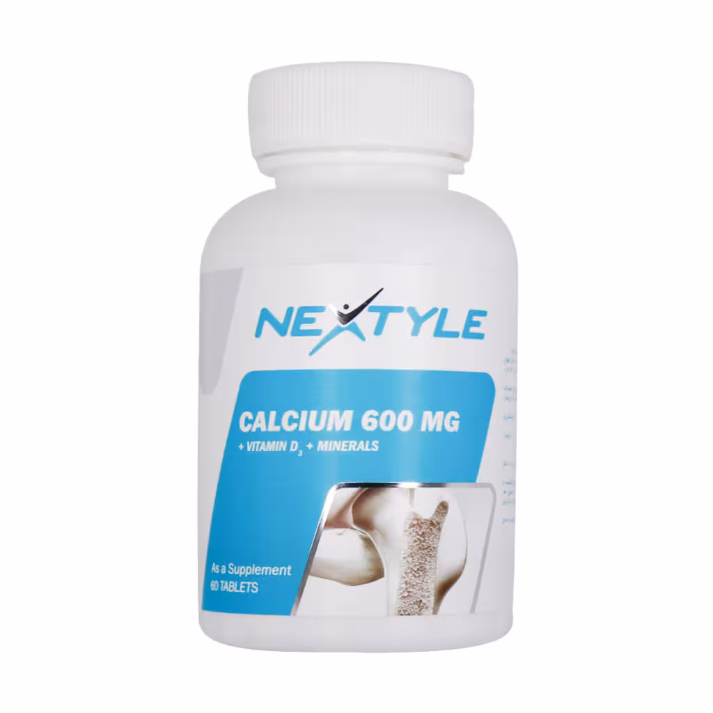 قرص کلسیم 600 میلی گرم نکستایل 60 عدد NEXTYLE CALCIUM 600 MG