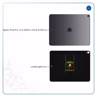 برچسب پوششی ماهوت مدل Lamborghini مناسب برای تبلت اپل iPad Pro 12.9 (GEN 3) 2018 A1895