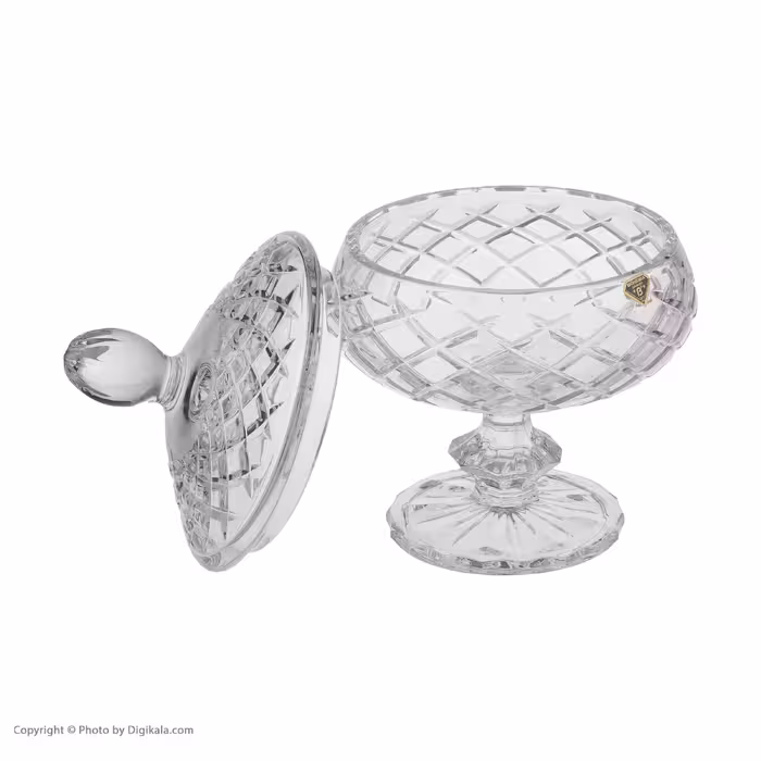 شکلات خوری بوهمیا مدل پایه دار طرح خشتی کد 26