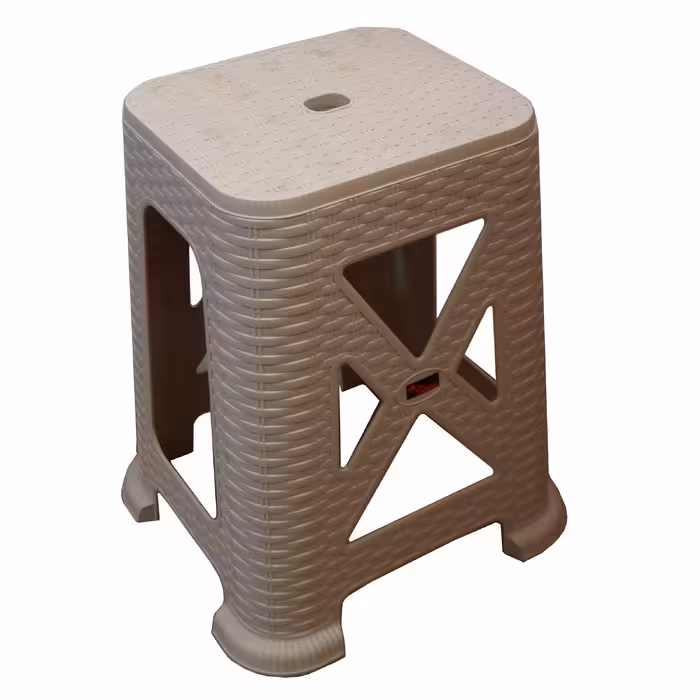 چهارپایه سامکو مدل حصیر بافت کد YPB-867-45CM