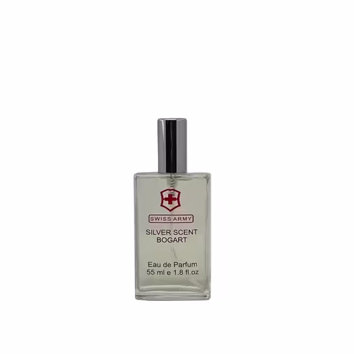 عطر جیبی مردانه سوئیس آرمی مدل بوگارت سیلور سنت حجم 55 میلی لیتر