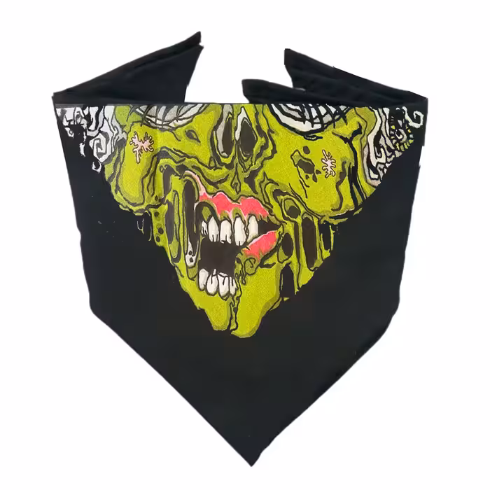 دستمال سر و گردن مدل لبخند زامبی کد 002