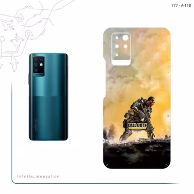 برچسب پوششی ماهوت مدل Call of Duty Warfare Game Series مناسب برای گوشی موبایل اینفینیکس Note 10