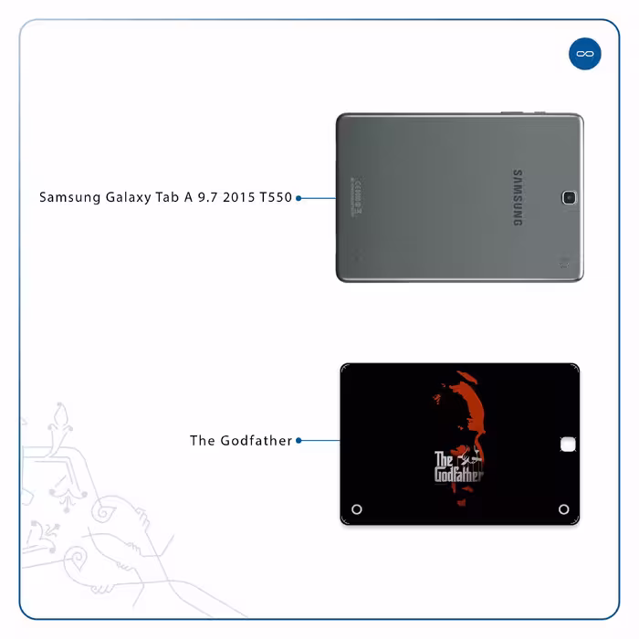 برچسب پوششی ماهوت مدل The Godfather مناسب برای تبلت سامسونگ Galaxy Tab A 9.7 2015 T550