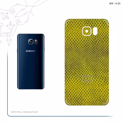 برچسب پوششی ماهوت مدل Yellow Snake Skin مناسب برای گوشی موبایل سامسونگ Galaxy Note 5