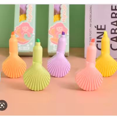 ماژیک علامت گذار مدل sea shell مجموعه 5 عددی 