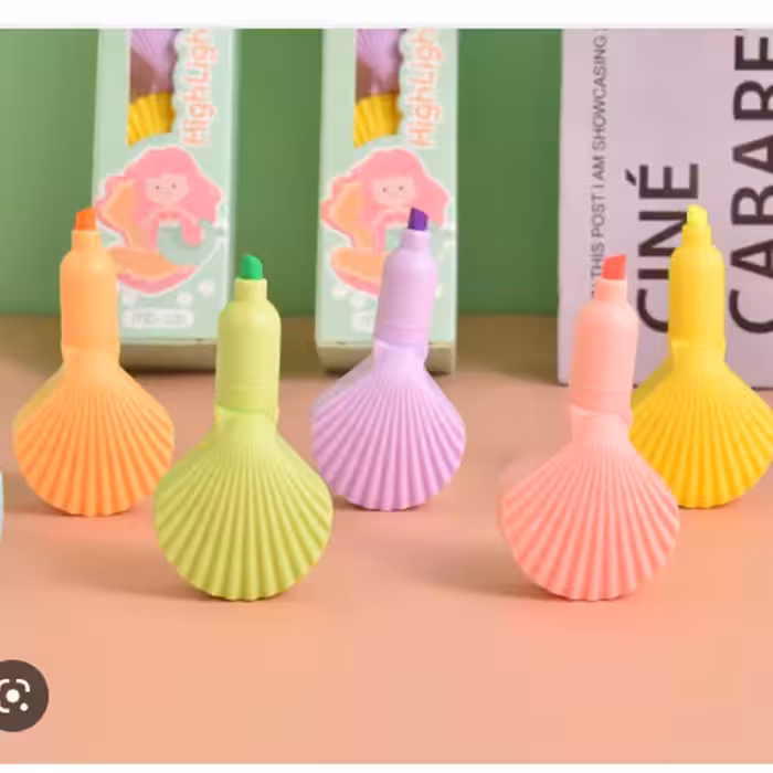 ماژیک علامت گذار مدل sea shell مجموعه 5 عددی 