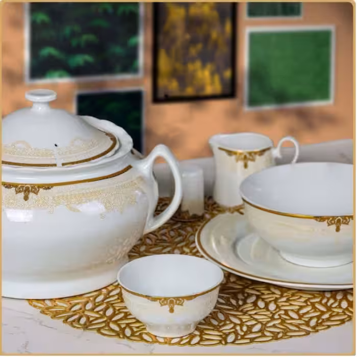 بشقاب خورش خوری پارس چینی کد 2816 مجموعه 6 عددی