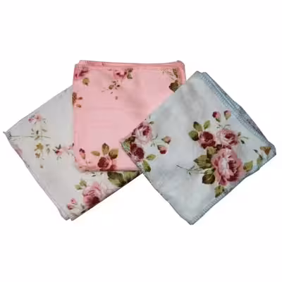 دستمال آشپزخانه مدل گل بسته سه عددی