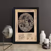 تابلو مدل مینیمال The moon کدS2933-b