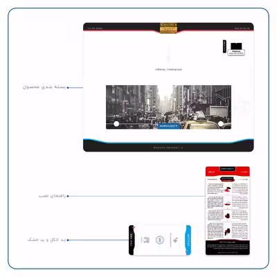 برچسب پوششی ماهوت مدل New York City مناسب برای تبلت سامسونگ Galaxy Tab S 10.5 2014 T800
