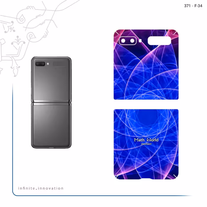 برچسب پوششی ماهوت مدل Mathematical Geometric Shape 9 مناسب برای گوشی موبایل سامسونگ Galaxy Z Flip