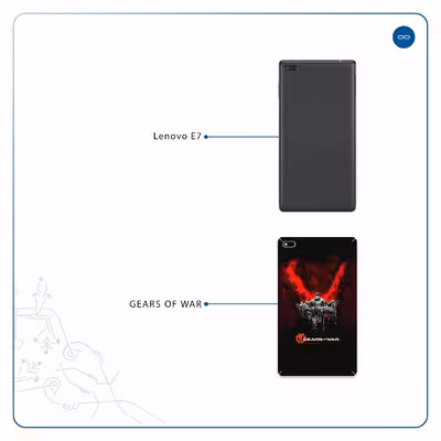 برچسب پوششی ماهوت مدل Gears-Of-War-Game مناسب برای تبلت لنوو E7
