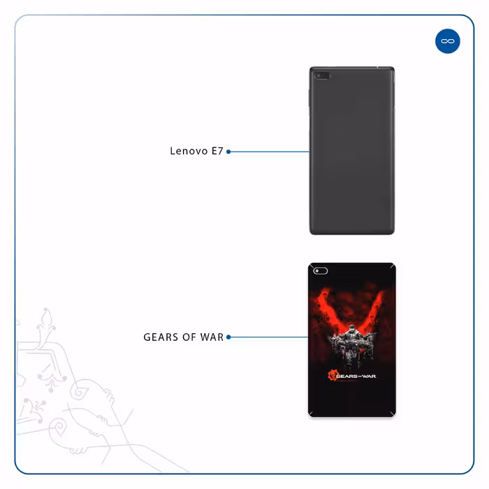 برچسب پوششی ماهوت مدل Gears-Of-War-Game مناسب برای تبلت لنوو E7