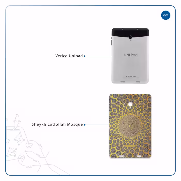 برچسب پوششی ماهوت مدل Iran-Tile2 مناسب برای تبلت وریکو Unipad
