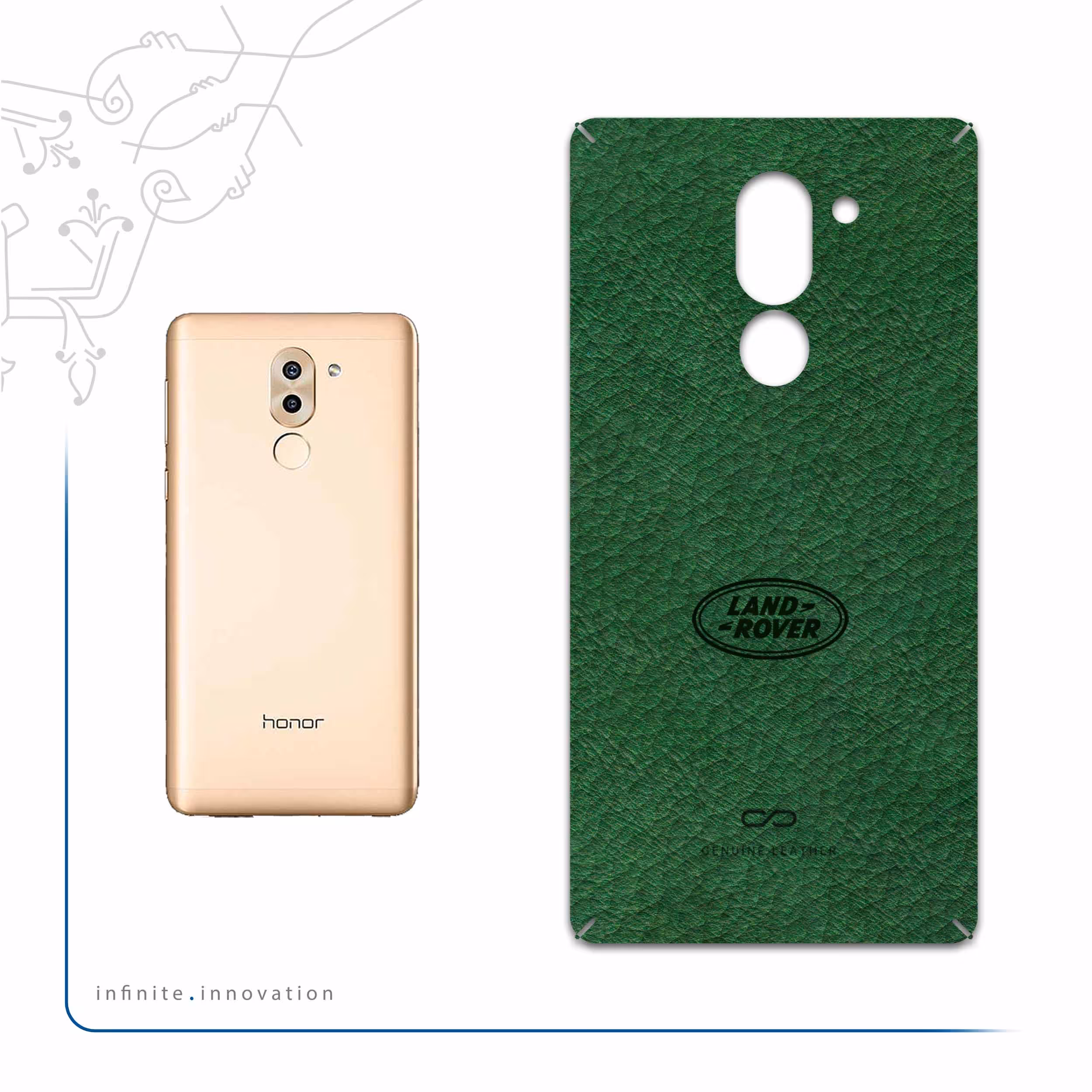 برچسب پوششی ماهوت مدل GL-RNG_RVR مناسب برای گوشی موبایل آنر 6X