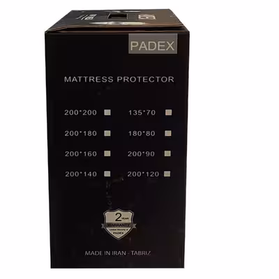 محافظ تشک پدکس مدل ضد اب دو نفره سایز 160×200 سانتی متر