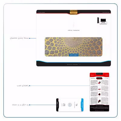 برچسب پوششی ماهوت مدل Iran-Tile2 مناسب برای تبلت سامسونگ Galaxy Tab S6 2019 SM-T860