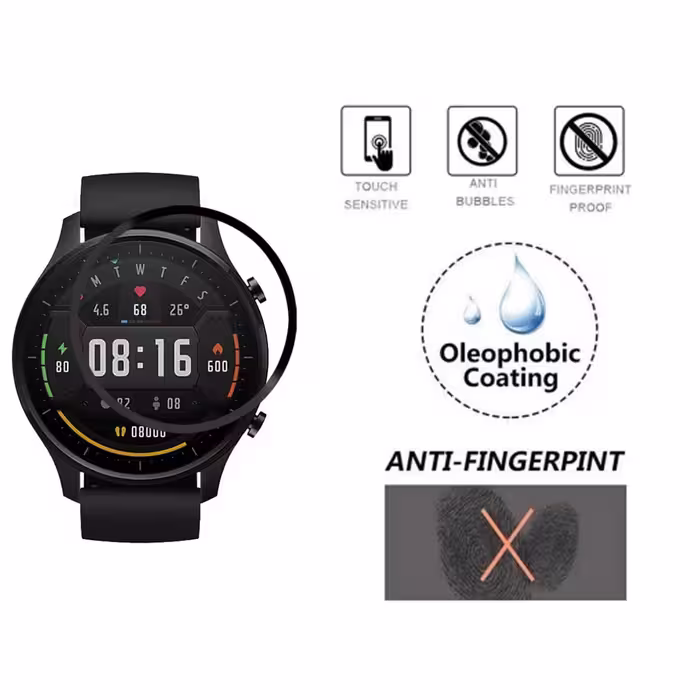 محافظ صفحه نمایش تراستکتور مدل PMTA-Glass مناسب برای ساعت هوشمند شیائومی Mi Watch Color Sports