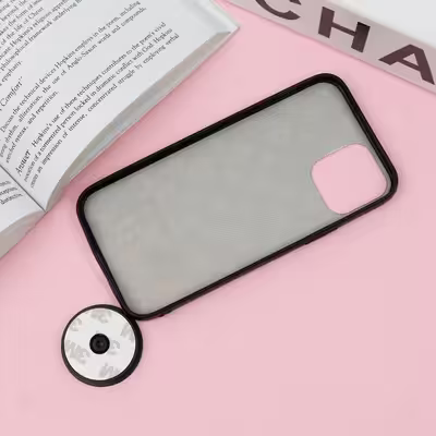 کاور مدل L-12 مناسب برای گوشی موبایل اپل iPhone 12 Pro به همراه پاپ سوکت