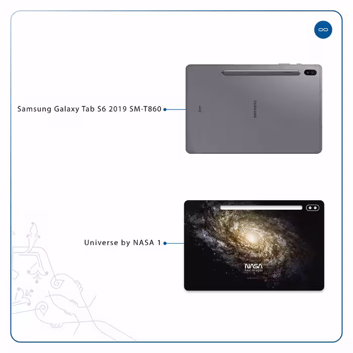 برچسب پوششی ماهوت مدل Universe-by-NASA-1 مناسب برای تبلت سامسونگ Galaxy Tab S6 2019 SM-T860