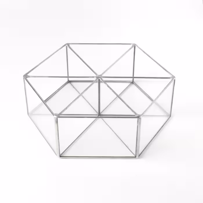 شکلات خوری شیشه ای مدل 6side.orga