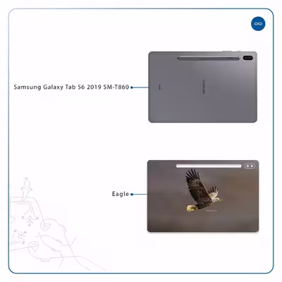 برچسب پوششی ماهوت مدل Eagle مناسب برای تبلت سامسونگ Galaxy Tab S6 2019 SM-T860