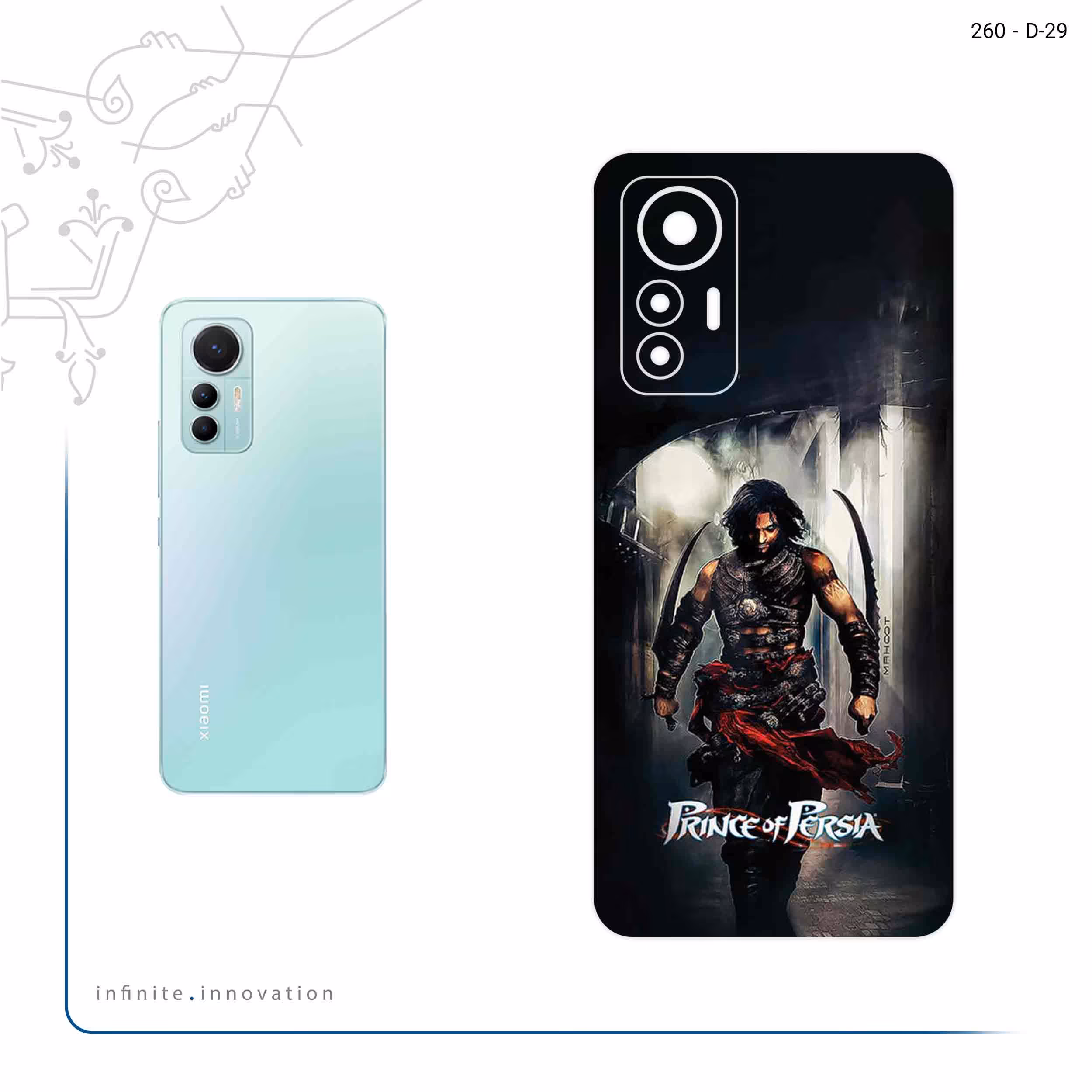 برچسب پوششی ماهوت مدل Prince_of_Persia مناسب برای گوشی موبایل شیائومی 12 Lite