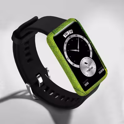برچسب ماهوت طرح Leaf Texture مناسب برای ساعت هوشمند هوآوی Watch Fit