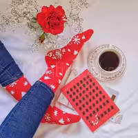 جوراب ساقدار کالزی لند سری کریسمس طرح کاج