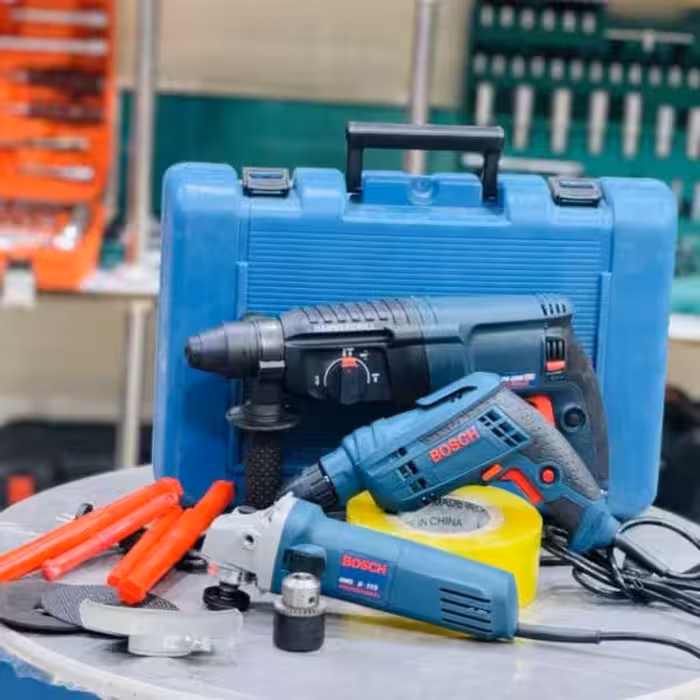 پک 3 قلو برقی (دریل،سنگ فرز،دریل تخریب) بوش مدل 2-26
