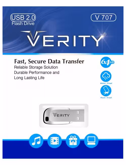 فلش مموری وریتی مدل V707 ظرفیت 64 گیگابایت