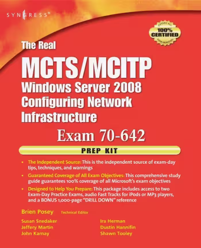 خرید و دانلود نسخه کامل کتاب The Real MCTS MCITP Exam 70-642 Prep Kit: Independent and Complete Self-Paced Solutions