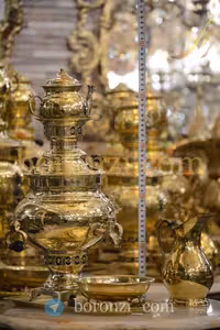 سماور 1 لیتری زغالی توپی ساده