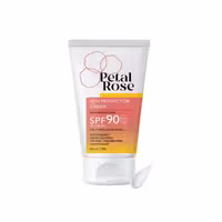 کرم ضد آفتاب بی رنگ پتال رز spf90 مناسب پوست چرب – پتال رز_  Petal Rose